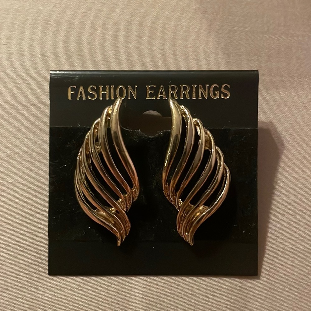 Gold Wings Earrings